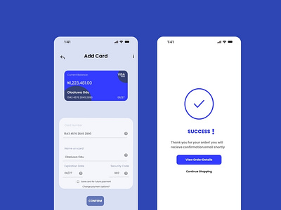 Card check page design ui ux