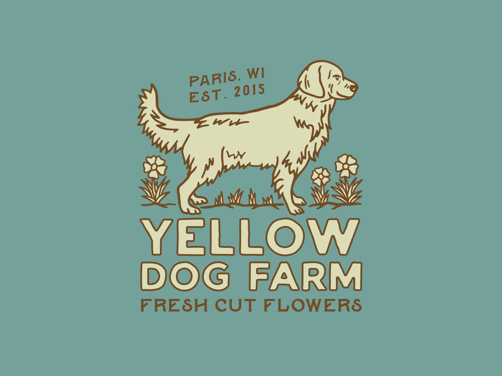 Yellow Dog Farm by Naufal NI on Dribbble