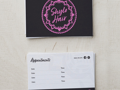 Appointment Cards branding design graphic design logo