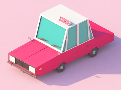 cute car c4d