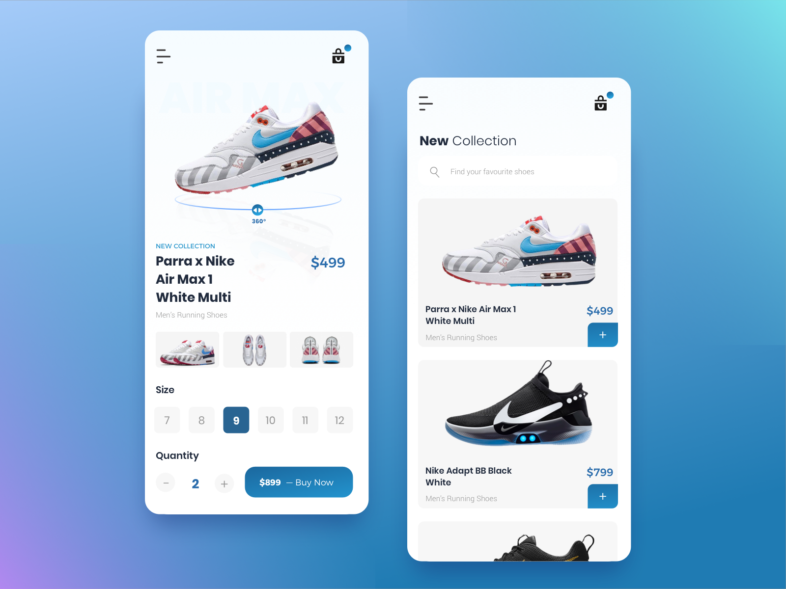 Nike Shoes App Design by Herdetya Priambodo for Plainthing Studio on ...