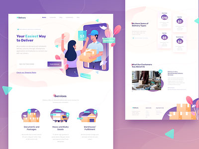 Delivury Landing Page