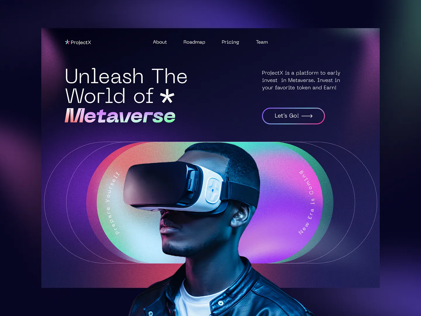 Explore the Future: Virtual Reality Website Design for Project X