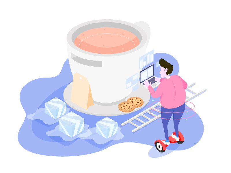 Coffee Break Picture from Dribbble - credits to the person on dribbble for posting