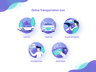 Online Transportation Icon