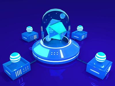 3D Machine 3d c4d illustrations isometric machine