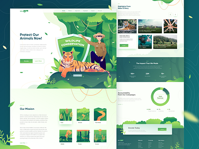 Animal Conservation Landing Page