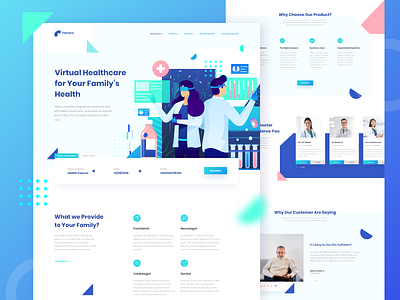 Virtual Healthcare Landing Page