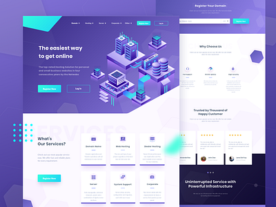 Netwebo Landing Page by Herdetya Priambodo for Plainthing Studio on ...