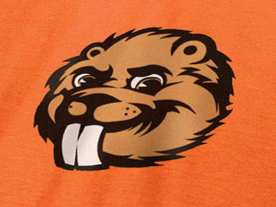 Benny Jr. benny beaver benny jr. illustration mascot orange oregon state university osu