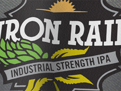 Iron Rail IPA asheville beer emblem river arts district screen print shirt train wedge brewing co.