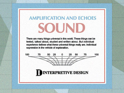 Sound Amplification and Echoes amplification echo map mapping physics poster science sound