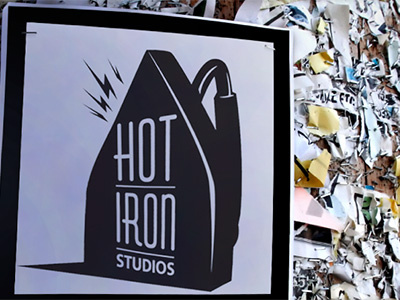 Hot Iron Studios art asheville flyer hot hot iron studios iron logo studio