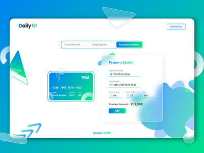 Daily UI #02 - Credit Card Checkout Page