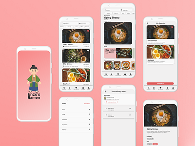 Food Ordering Application app design ui ux