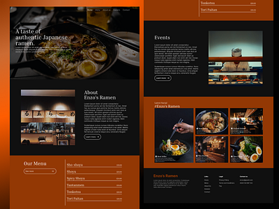 Enzo's Ramen design ui ux