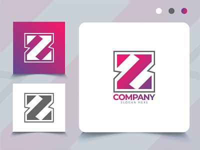 Creative Modern Letter Z Logo Template Branding Design.