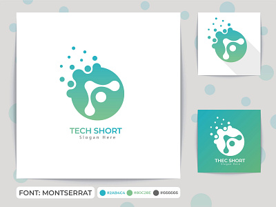 Minimalist Technology Logo Branding Templates. connection idea minimalist tech technology icon technology logo
