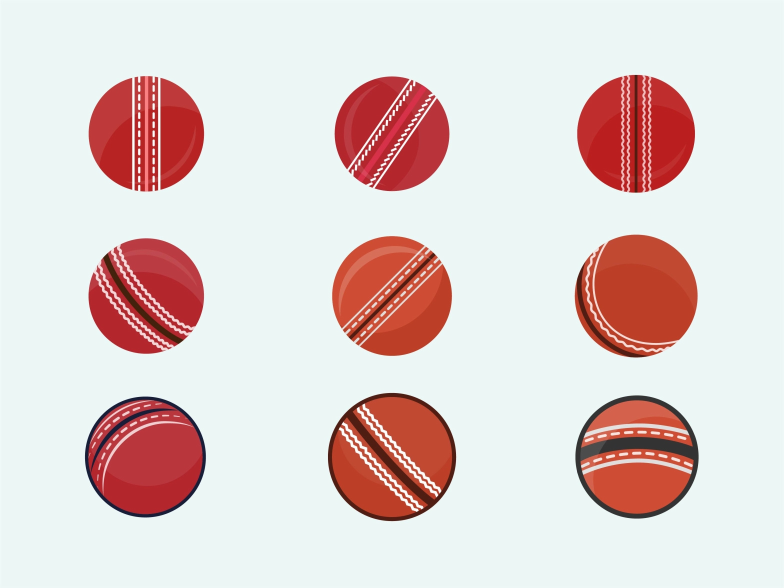Cricket ball vector illustration bundle. by MT Graph on Dribbble