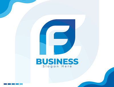 Letter F Logo Design Template. branding geometric