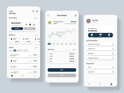 Wavy - Stock Market App design finance finance app finance mobile app mobile app stock market stock market app stock market mobile app stocks stocks market ui ux