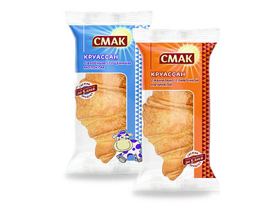 SMAK croissants 3d branding design graphic design packaging visualization