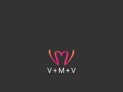 Letter V+M+V logo design colorful logo gradient logo letter logo logo design m letter minimal logo modern logo v letter vector art vector logo