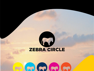 Zebra circle logo design. branding circle graphic design logo logo design modern logo unique logo zebra