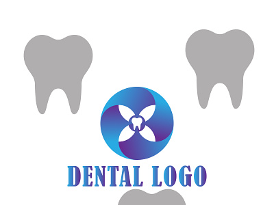 Dental logo design with letter O