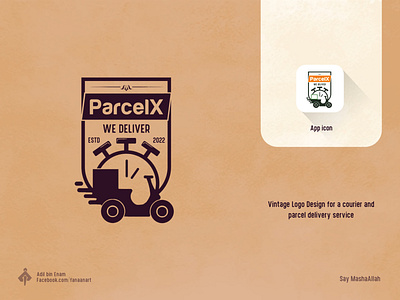 ParcelX - Delivery Service brand branding courrier delivery design fanaan graphic design logo parcel service