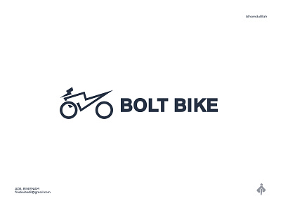 Bolt Bike Logo Design bike bolt branding design fanaan graphic design illustration logo race