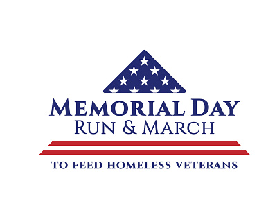 Logo for Memorial Day Run & March branding design event event branding logo logo design non profit non profit