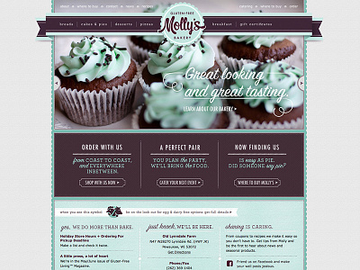 MOLLY'S GLUTEN-FREE BAKERY: UNTD / Website design e commerce web design website