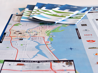 VISIT MILWAUKEE: Jigsaw / Tourism Map design illustration map