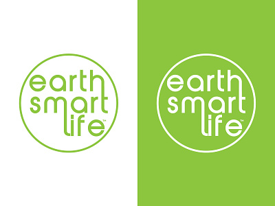 Earth Smart Life brand design brand identity branding branding design design green illustration round typography vector