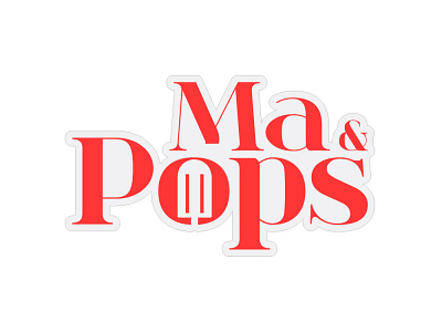 Ma Pops brand brand design brand identity branding branding design icecream illustration logo popsicle