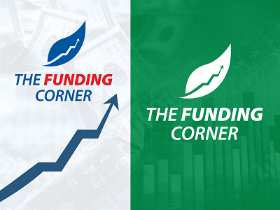 The Funding Corner blue brand brand design brand identity branding branding design corner finance flat funding green growth illustration logo money wealth weather white