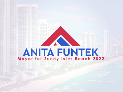 Anita Funtek beach brand brand design brand identity branding branding design design illustration logo mayor miami sunny isles beach vector