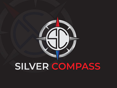 silver compass brand brand design brand identity branding branding design compass design finance illustration logo money vector