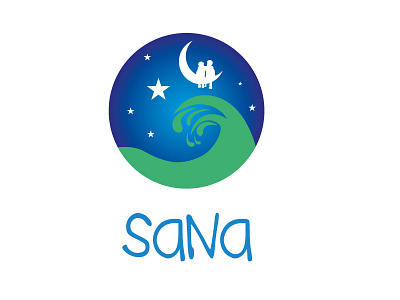 Sana blue child dreamworks friend moon night stars toy waves white