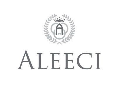 Aleeci a badge crown gray leaves rings silver three