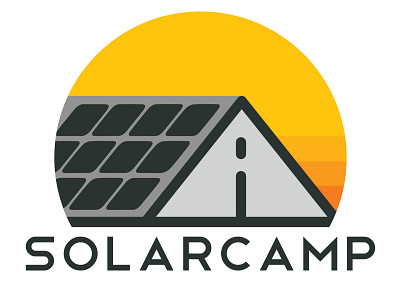 Solarcamp camp hut power sky solar solar energy solar panel solar system yellow