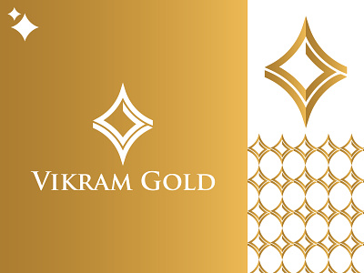 vikram gold brand brand design brand identity branding branding design design gold gold logo golden ratio gredient illustration logo vg
