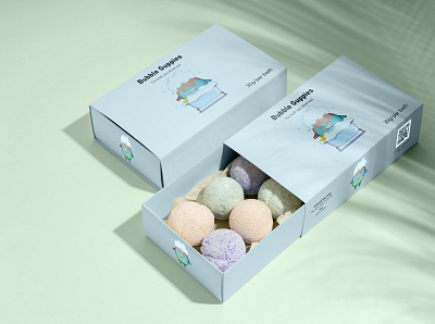 Packaging design for bath bomb box packaging design design graphic design illustration packaging desgin photoshop product design