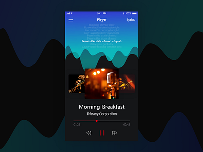 Album-Radial-Interaction music player gif interaction ios johnyvino minimal music player playlist radio ui ux web