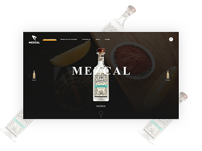 Mezcal website ui design