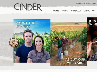 Cinder web wine
