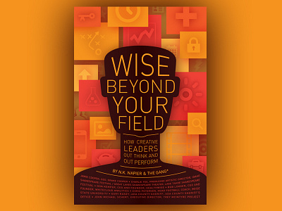Wise Beyond Your Field book cover graphic design illustration