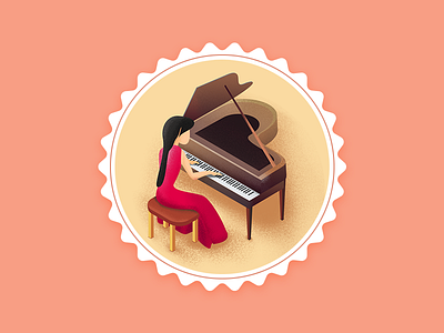 The Girl Playing The Piano