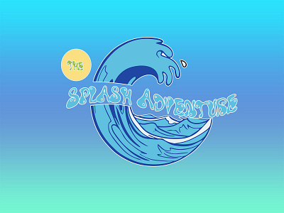 The Splash Adventure Aqua Park LOGO design graphic design illustration logo vector